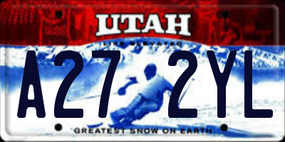 UT license plate A272YL