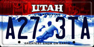 UT license plate A273TA