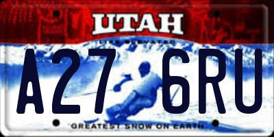 UT license plate A276RU