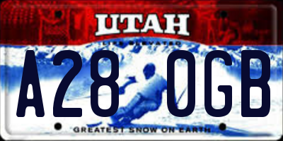 UT license plate A280GB