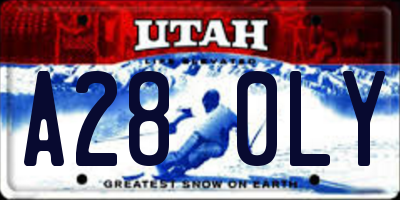 UT license plate A280LY