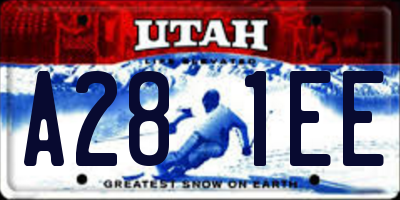 UT license plate A281EE