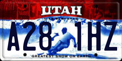 UT license plate A281HZ