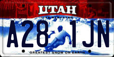 UT license plate A281JN