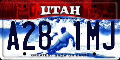 UT license plate A281MJ
