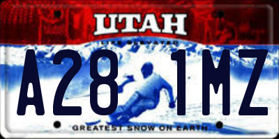UT license plate A281MZ