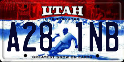 UT license plate A281NB