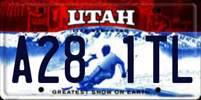 UT license plate A281TL