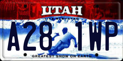 UT license plate A281WP