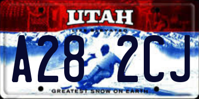 UT license plate A282CJ