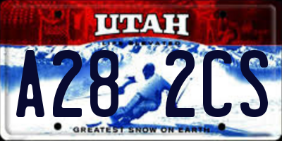 UT license plate A282CS