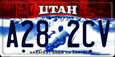 UT license plate A282CV