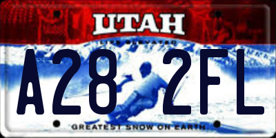 UT license plate A282FL