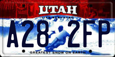 UT license plate A282FP