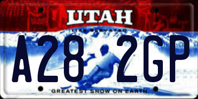 UT license plate A282GP