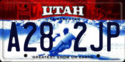 UT license plate A282JP