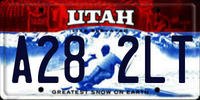 UT license plate A282LT