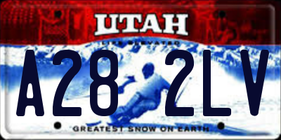 UT license plate A282LV