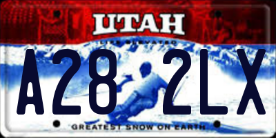 UT license plate A282LX