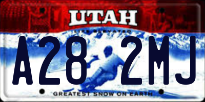 UT license plate A282MJ