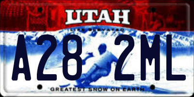 UT license plate A282ML