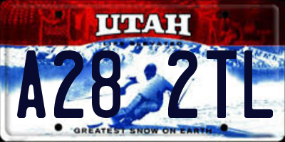 UT license plate A282TL