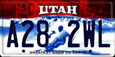 UT license plate A282WL