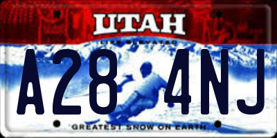 UT license plate A284NJ