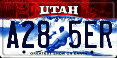 UT license plate A285ER