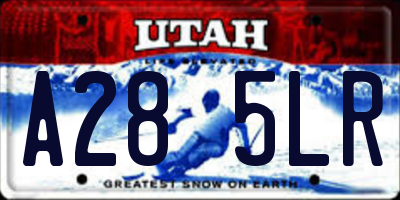 UT license plate A285LR