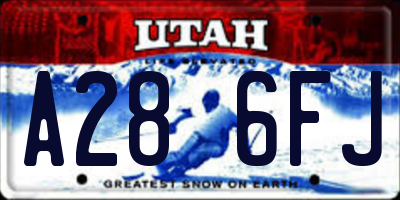 UT license plate A286FJ