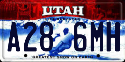 UT license plate A286MH
