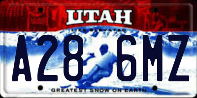 UT license plate A286MZ