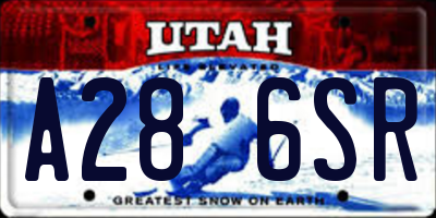 UT license plate A286SR