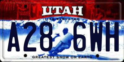 UT license plate A286WH