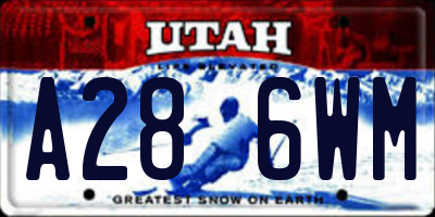 UT license plate A286WM