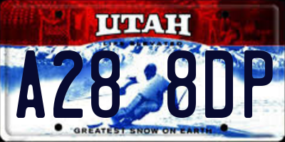 UT license plate A288DP