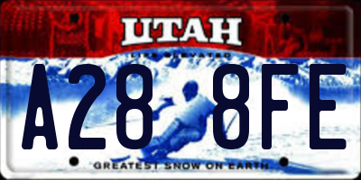 UT license plate A288FE
