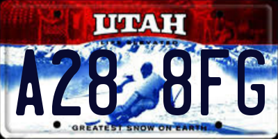 UT license plate A288FG