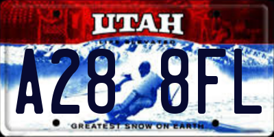 UT license plate A288FL