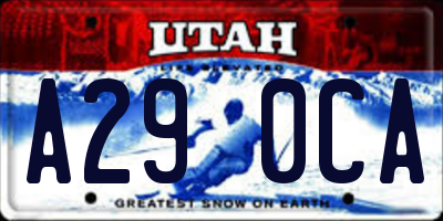 UT license plate A290CA