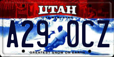 UT license plate A290CZ