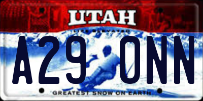 UT license plate A290NN