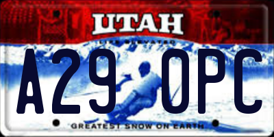 UT license plate A290PC