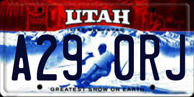 UT license plate A290RJ