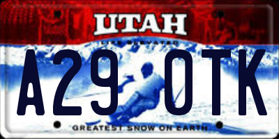 UT license plate A290TK