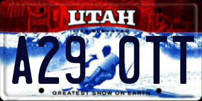 UT license plate A290TT