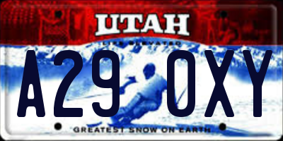 UT license plate A290XY