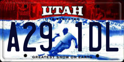 UT license plate A291DL