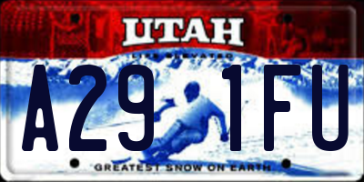 UT license plate A291FU